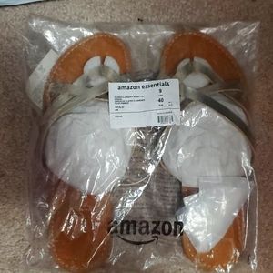 Gold Amazon Essentials Slide Flat Sandal